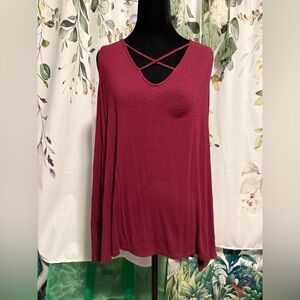 Old Navy Burgundy Sleeveless Top XL